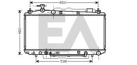 ElectroAuto 31R71146 - RADIADOR->APLICACION ORIGINAL TOYOT