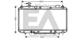 ElectroAuto 31R71152 - RADIADOR->APLICACION ORIGINAL TOYOT