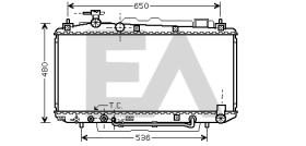 ElectroAuto 31R71153 - RADIADOR->APLICACION ORIGINAL TOYOT