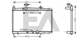 ElectroAuto 31R71162 - RADIADOR->APLICACION ORIGINAL TOYOT