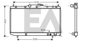 ElectroAuto 31R71164 - RADIADOR->APLICACION ORIGINAL TOYOT