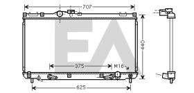 ElectroAuto 31R71166 - RADIADOR->APLICACION ORIGINAL LEXUS