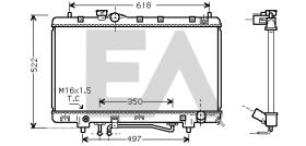 ElectroAuto 31R71170 - RADIADOR->APLICACION ORIGINAL TOYOT