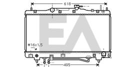 ElectroAuto 31R71188 - RADIADOR->APLICACION ORIGINAL TOYOT