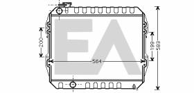 ElectroAuto 31R71198 - RADIADOR->APLICACION ORIGINAL TOYOT