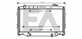 ElectroAuto 31R71200 - RADIADOR->APLICACION ORIGINAL TOYOT