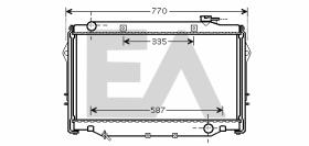 ElectroAuto 31R71201 - RADIADOR->APLICACION ORIGINAL TOYOT