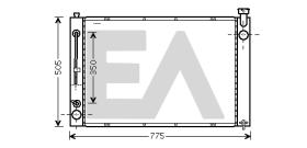 ElectroAuto 31R71215 - RADIADOR->APLICACION ORIGINAL TOYOT