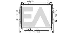 ElectroAuto 31R71234 - RADIADOR->APLICACION ORIGINAL TOYOT