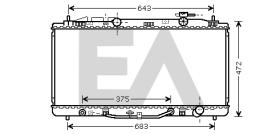 ElectroAuto 31R71235 - RADIADOR->APLICACION ORIGINAL LEXUS