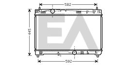 ElectroAuto 31R71240 - RADIADOR->APLICACION ORIGINAL TOYOT