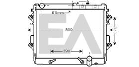 ElectroAuto 31R71241 - RADIADOR->APLICACION ORIGINAL TOYOT