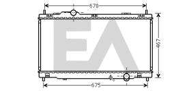 ElectroAuto 31R71244 - RADIADOR->APLICACION ORIGINAL LEXUS