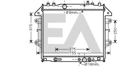 ElectroAuto 31R71245 - RADIADOR->APLICACION ORIGINAL TOYOT