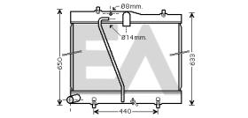 ElectroAuto 31R71255 - RADIADOR->APLICACION ORIGINAL TOYOT