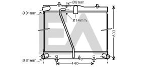 ElectroAuto 31R71257 - RADIADOR->APLICACION ORIGINAL TOYOT