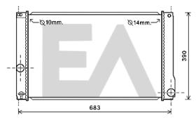 ElectroAuto 31R71260 - RADIADOR->APLICACION ORIGINAL LEXUS