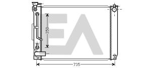 ElectroAuto 31R71266 - RADIADOR->APLICACION ORIGINAL LEXUS