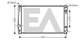 ElectroAuto 31R71268 - RADIADOR->APLICACION ORIGINAL TOYOT