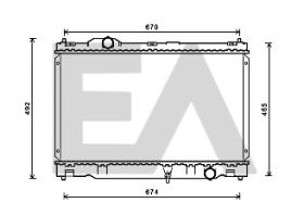 ElectroAuto 31R71271 - RADIADOR->APLICACION ORIGINAL LEXUS