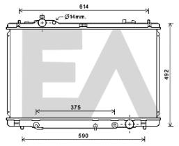 ElectroAuto 31R71283 - RADIADOR->APLICACION ORIGINAL LEXUS