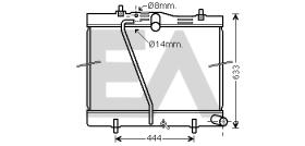 ElectroAuto 31R71284 - RADIADOR->APLICACION ORIGINAL TOYOT