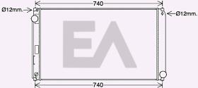 ElectroAuto 31R71290 - RADIADOR->APLICACION ORIGINAL LEXUS