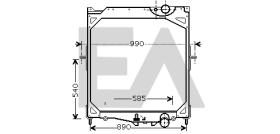  31R76009 - RADIADOR AGUA VOLVO