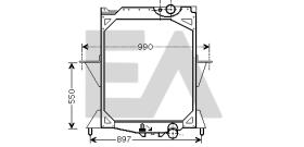 ElectroAuto 31R76011 - RADIADOR AGUA VOLVO