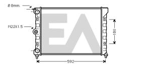 ElectroAuto 31R77012 - RADIADOR->APLICACION ORIGINAL VOLKS