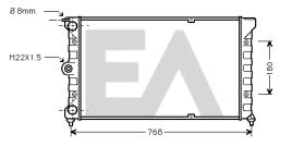 ElectroAuto 31R77020 - RADIADOR->APLICACION ORIGINAL VOLKS