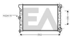 ElectroAuto 31R77039 - RADIADOR->APLICACION ORIGINAL VOLKS