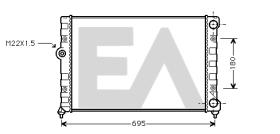 ElectroAuto 31R77040 - RADIADOR->APLICACION ORIGINAL VOLKS