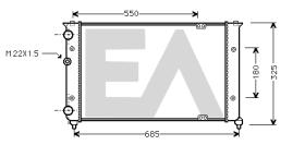 ElectroAuto 31R77045 - RADIADOR->APLICACION ORIGINAL SEAT