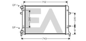 ElectroAuto 31R77053 - RADIADOR AGUA VOLKSWAGEN