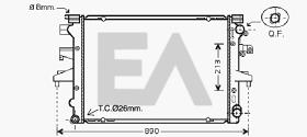 ElectroAuto 31R77055 - RADIADOR->APLICACION ORIGINAL VOLKS