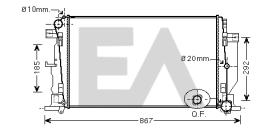 ElectroAuto 31R77059 - RADIADOR AGUA VOLKSWAGEN