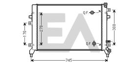 ElectroAuto 31R77061 - RADIADOR AGUA VOLKSWAGEN