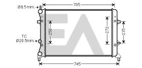 ElectroAuto 31R77063 - RADIADOR->APLICACION ORIGINAL VOLKS