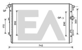 ElectroAuto 31R77064 - RADIADOR->APLICACION ORIGINAL VOLKS