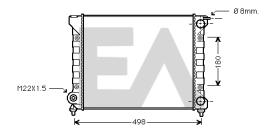 ElectroAuto 31R77072 - RADIADOR AGUA VOLKSWAGEN