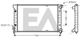 ElectroAuto 31R77073 - RADIADOR->APLICACION ORIGINAL VOLKS