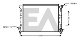 ElectroAuto 31R77074 - RADIADOR AGUA VOLKSWAGEN