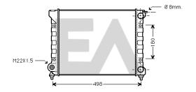 ElectroAuto 31R77075 - RADIADOR->APLICACION ORIGINAL VOLKS