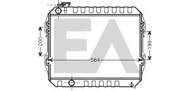 ElectroAuto 31R77076 - RADIADOR->APLICACION ORIGINAL TOYOT