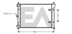 ElectroAuto 31R77077 - RADIADOR->APLICACION ORIGINAL VOLKS