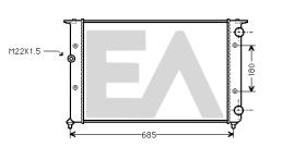 ElectroAuto 31R77084 - RADIADOR AGUA VOLKSWAGEN