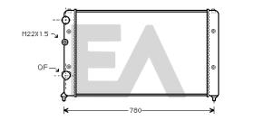 ElectroAuto 31R77088 - RADIADOR->APLICACION ORIGINAL VOLKS