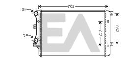 ElectroAuto 31R77108 - RADIADOR AGUA VOLKSWAGEN