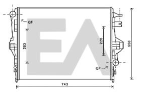 ElectroAuto 31R77121 - RADIADOR->APLICACION ORIGINAL PORSC